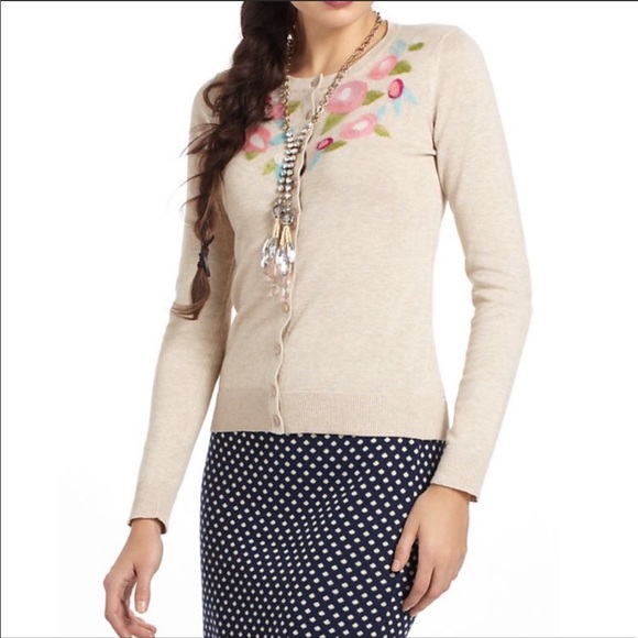 Anthropologie Sweaters - Anthropologie Tabitha | Felted Floral Cardigan
